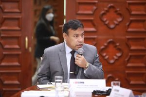 Ministro de Justicia Félix Chero