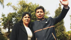 Presidente Pedro Castillo y su esposa, Lilia Paredes