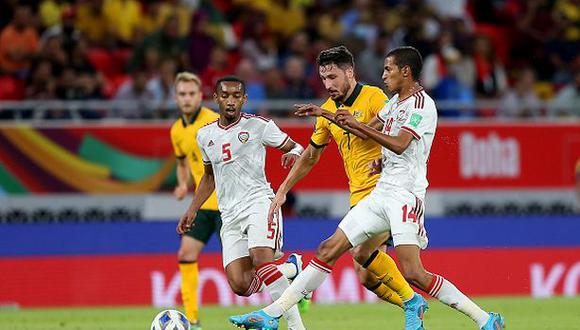 Foto: Getty Images - Australia venció a Emiratos Árabes Unidos y enfrentará a Perú el 13 de junio.