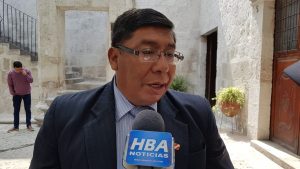 El presidente del Consejo Regional, José Luis Hancco