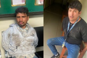 Uno de los sujetos detendidos por la PNP, habría agredido a un efectivo mientras se realizaba la intervención en Cayma