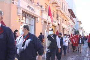 Protesta de trabajadores estatales