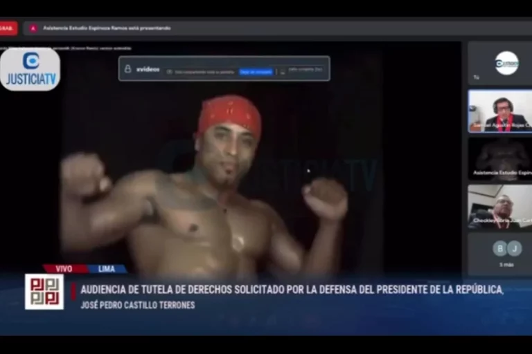 Se filtra video de Ricardo Milos en audiencia virtual de tutela de derecho de Pedro Castillo