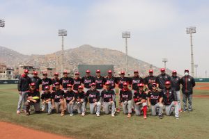 Foto: Jair Tacza Herrera - Novena de Perú en el XVIII Torneo Sudamericano de Béisbol Lima 2022.