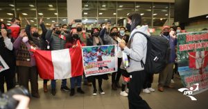 Foto: IPD - Recibimiento de Kimberly García.