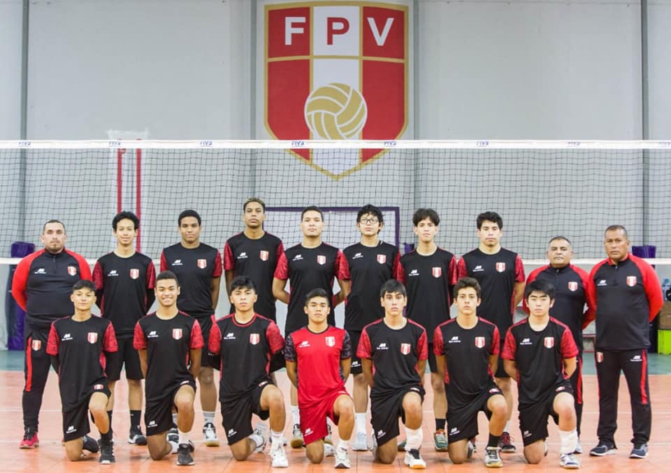 Foto: Federación Peruana de Vóleibol - Equipo peruano que afrontará el Sudamericano de Vóleibol SUB 19.