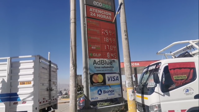 Precios de combustibles en grifos del Cono Norte sigue bordeando los S/ 20.00
