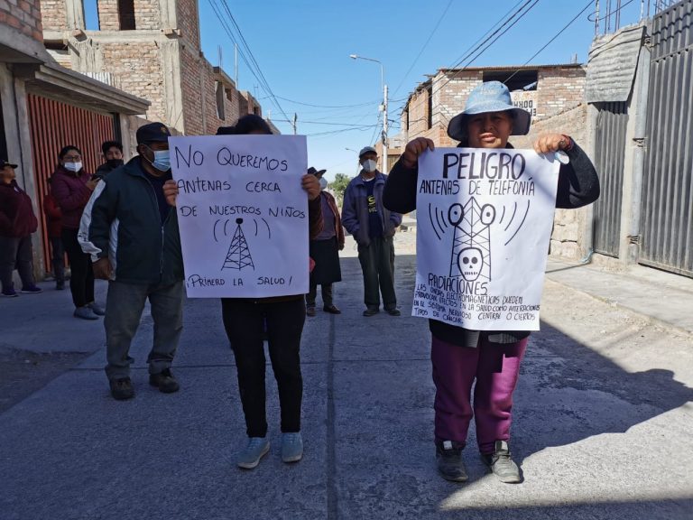 Cayma: Vecinos de la zona de San Miguel piden que se retire la antena instalada recientemente