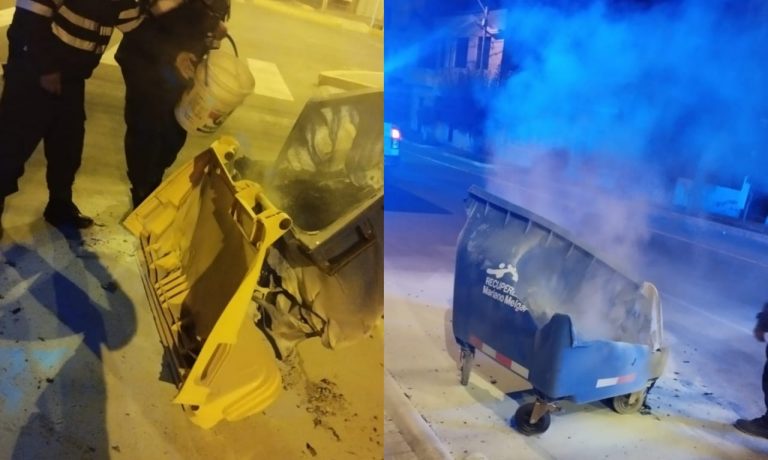Mariano Melgar: Continúan quemando contenedores de basura