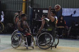 Baloncesto sobre silla de ruedas en Arequipa.