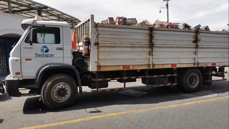 Sedapar entrega 10 toneladas de residuos electrónicos a campaña de reciclaje de la MPA