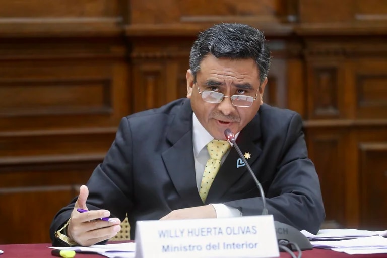 Willy Huerta, ministro del Interior.