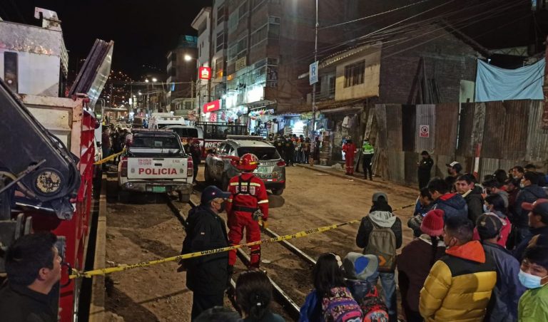 Cusco: 4 obreros fueron atrapados por muro de construcción