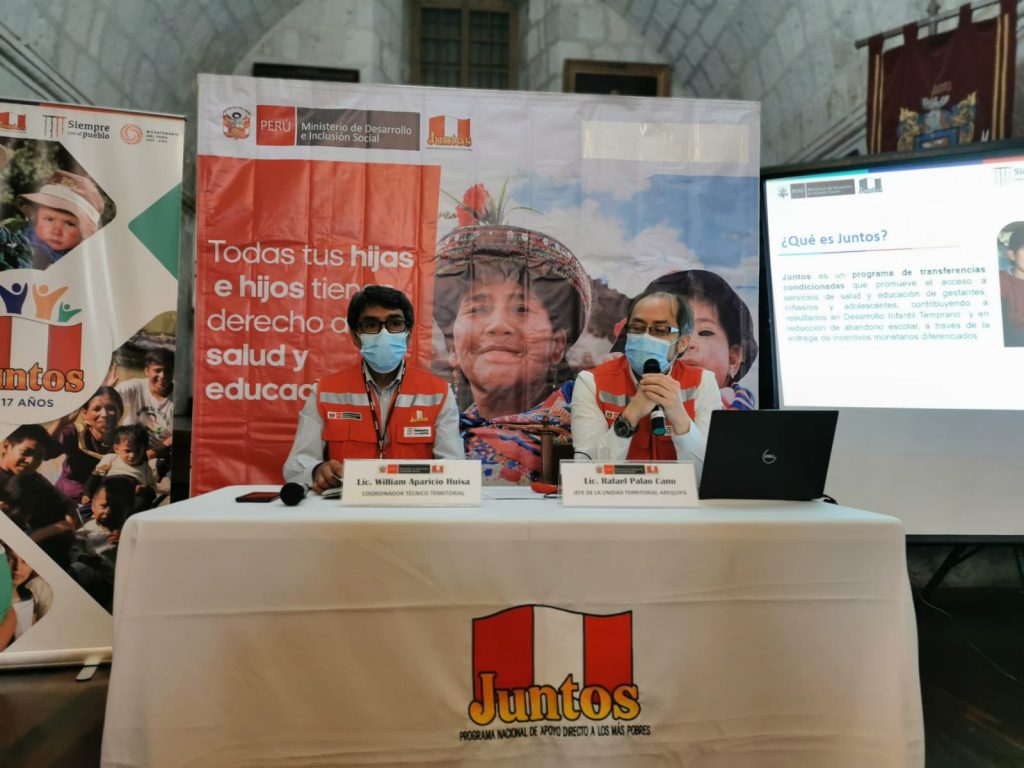 Programa Social Juntos podrá atender a 105 distritos de la región Arequipa