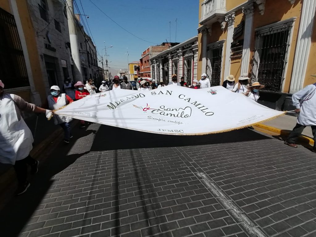 Comerciantes del mercado San Camilo realizan marcha para exigir mayor seguridad