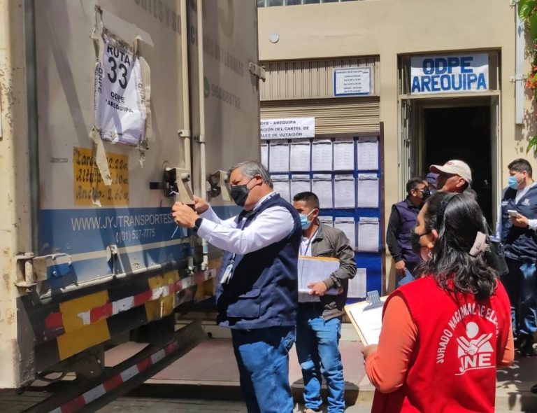 Arequipa: Material electoral para Elecciones regionales y municipales 2022 ya llegó a la ODPE
