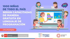 El programa busca impulsar la participación de las mujeres y niñas peruanas en la tecnología y carreras STEAM.