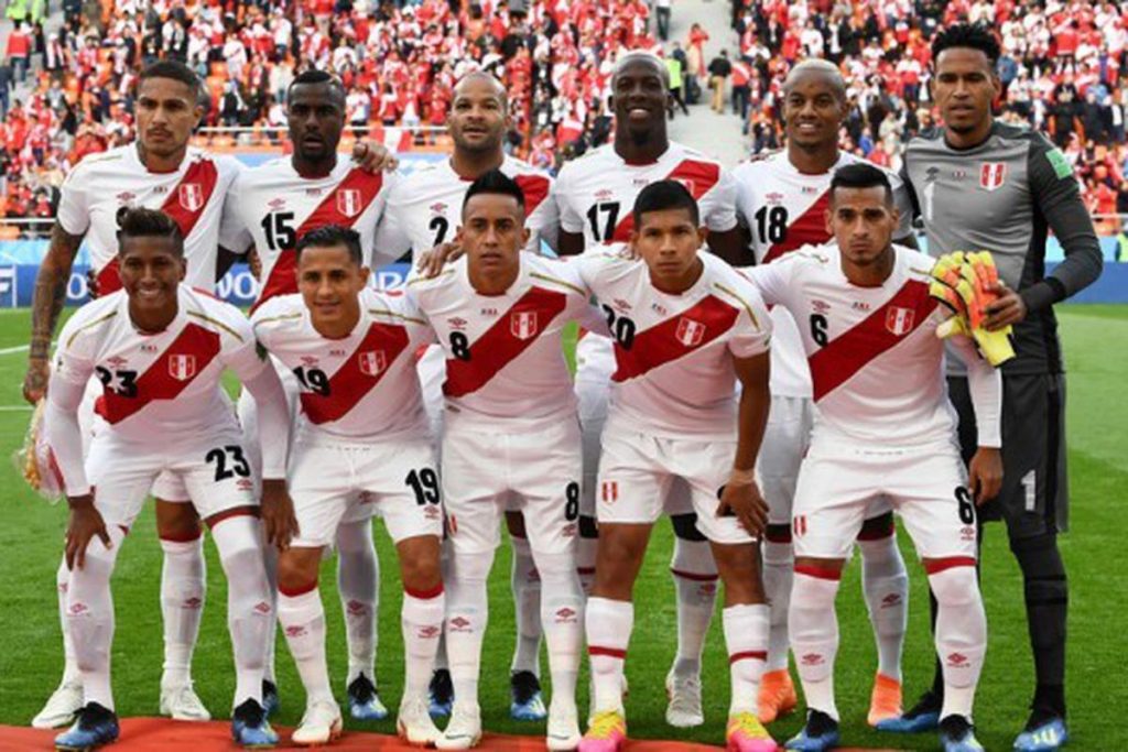 Equipo peruano en el Mundial Rusia 2018.