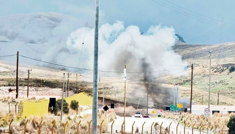 Vándalos incendiaron nuevamente zonas del campamento minero de Antapaccay