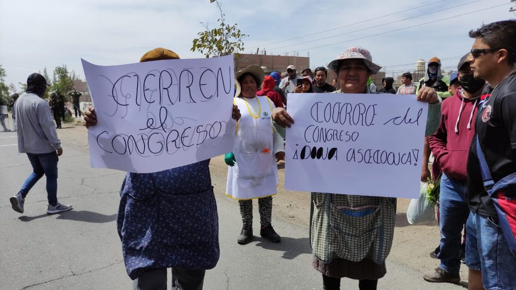 Reinicio de protestas en Arequipa.