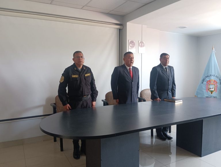 Miraflores: Se realizó juramentación de integrantes del comité distrital de seguridad ciudadana