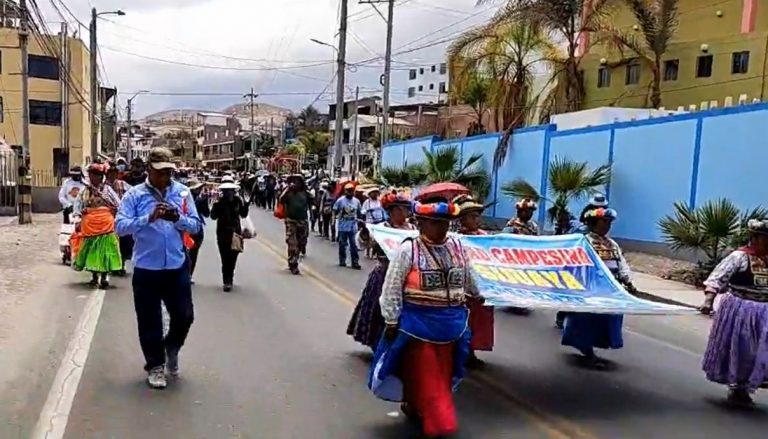 Moquegua: Comunidades campesinas se movilizan en contra de Dina Boluarte