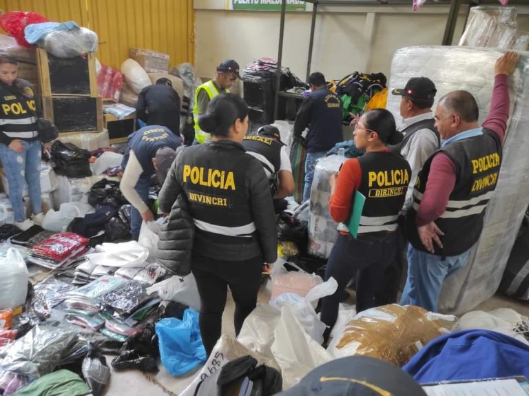 Cusco: Policía incautó mercadería de contrabando valorizada en más de S/300 000