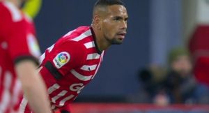 debut de Callens con camiseta del Girona FC.