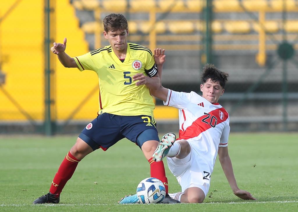 La Selección Peruana SUB-17 empató 1-1 con Colombia en amistoso.