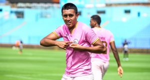 Fabrizzio Roca, autor del gol con el que Sport Boys venció a Unión Comercio.