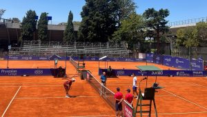 Varillas en la previa de su debut en e Open Argentina.