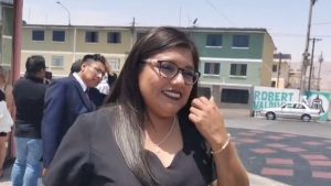 Gilia Gutiérrez, gobernadora regional de Moquegua.