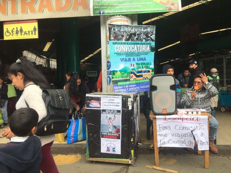 Comerciantes del Andrés Avelino viajarán a Lima para unirse a las marchas contra Dina Boluarte