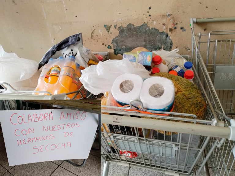 Comerciantes del mercado San Camilo organizan colecta para apoyar a damnificados en Secocha