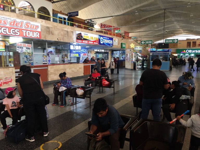 Terminal Terrestre: Se reanuda la venta de pasajes con destino a Puno y Cusco