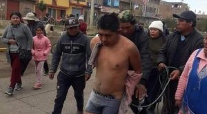 Juliaca: Presunto ladrón se salva de ser ajusticiado por turba de pobladores