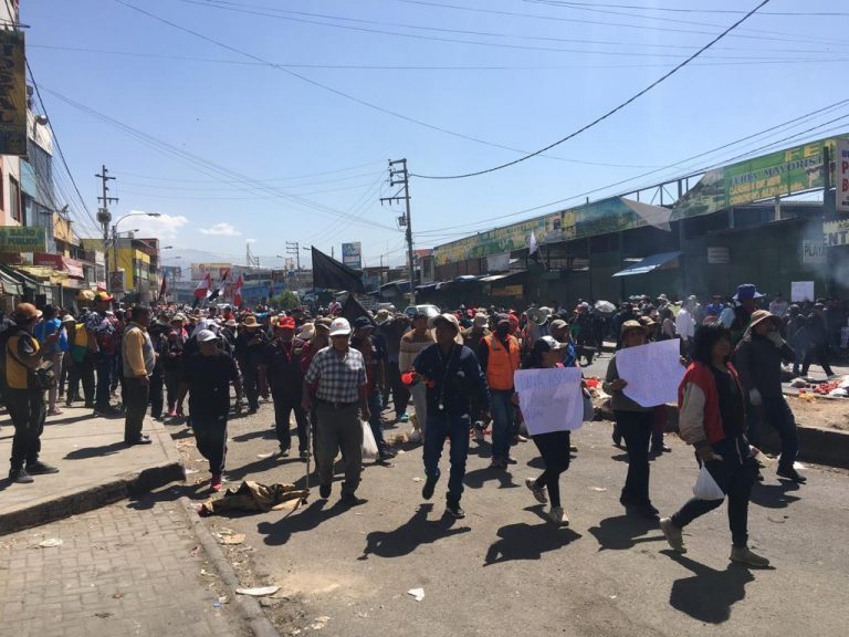 Comerciantes del Avelino Cáceres participarán de la marcha del 20 de febrero contra Dina Boluarte