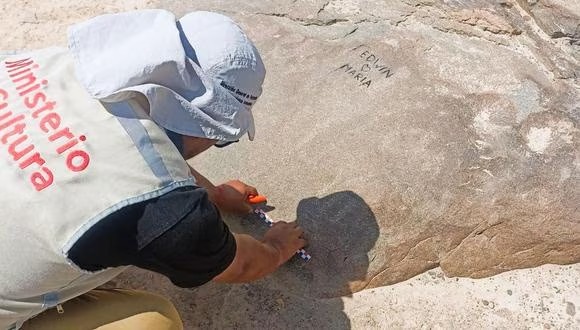 Tacna: Sujetos atentan contra petroglifos del complejo arqueológico Miculla