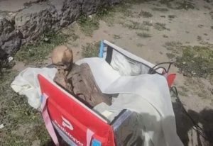 Puno: Joven llevaba momia en una mochila de delivery
