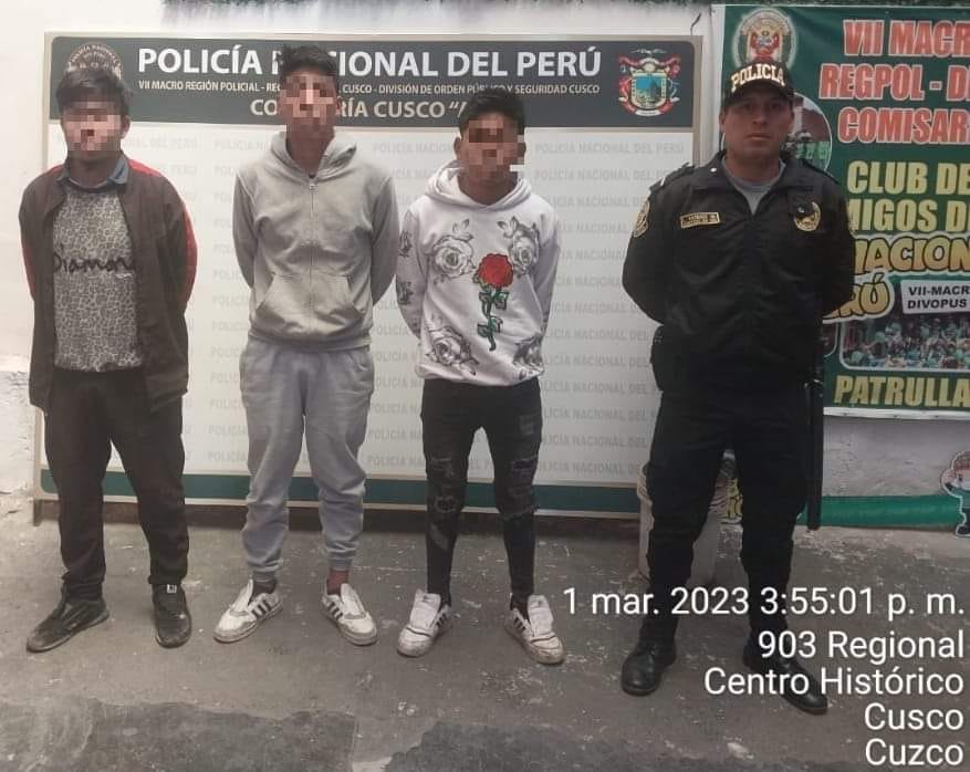 Cusco: Desarticulan banda delictiva Los Aliados de Concevidayoq dedicada al robo agravado