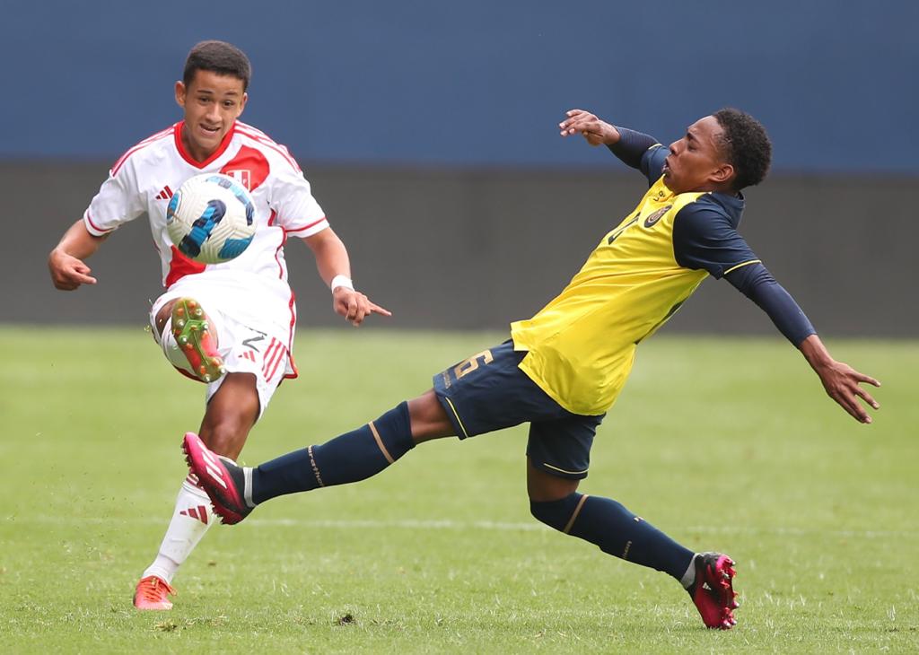 La SUB-17 de Perú empató con Ecuador en amistoso internacional.