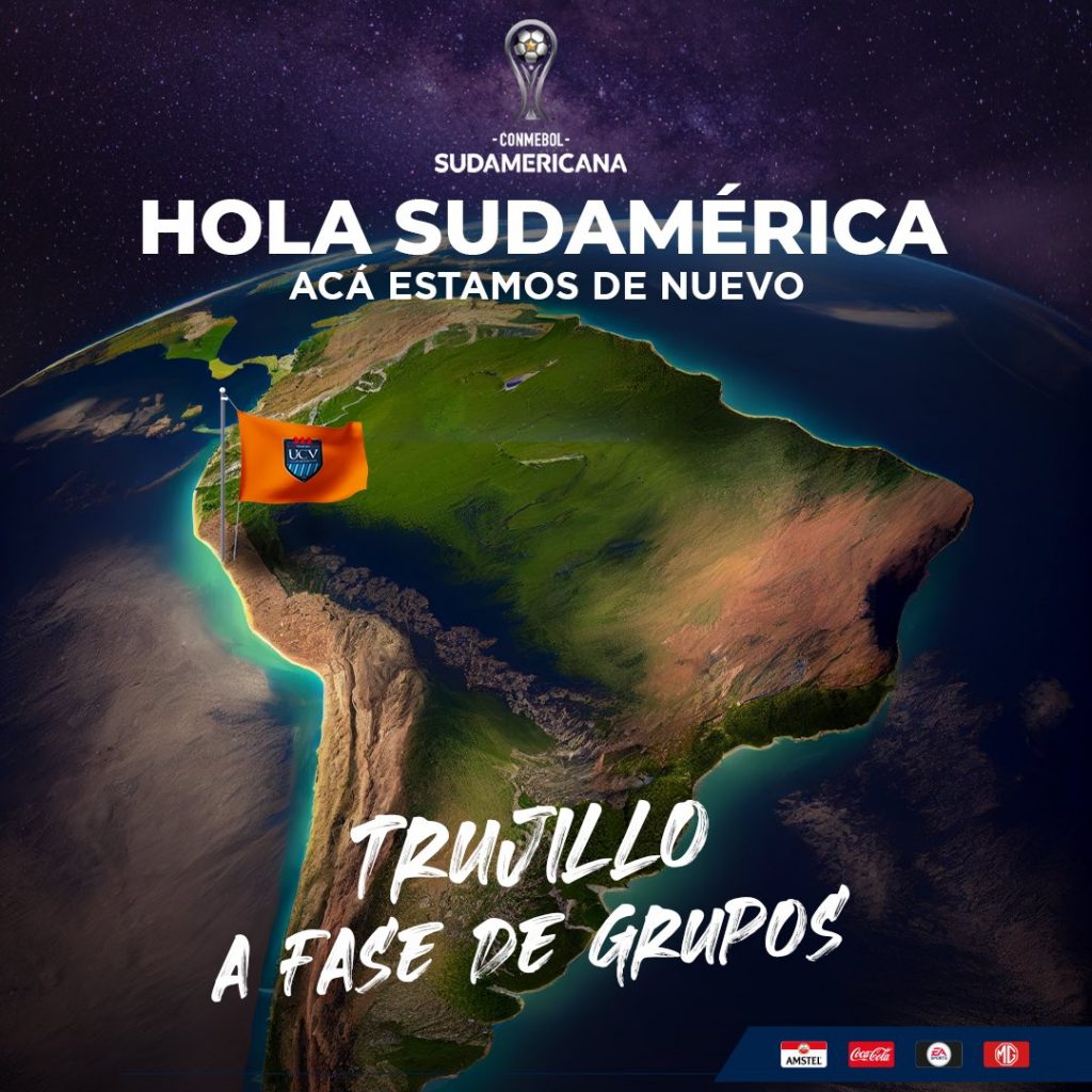 Publicación con la que la César Vallejo celebró su clasificación a fase de grupos de la Sudamericana. 