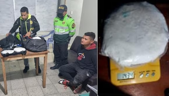 Tacna: Extranjero trataba de cruzar la frontera con Chile con más de un kilo de alcaloide de cocaína