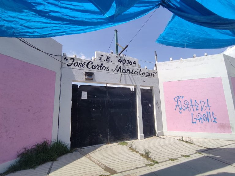 Paucarpata: Piden la reconstrucción del colegio José Carlos Mariátegui