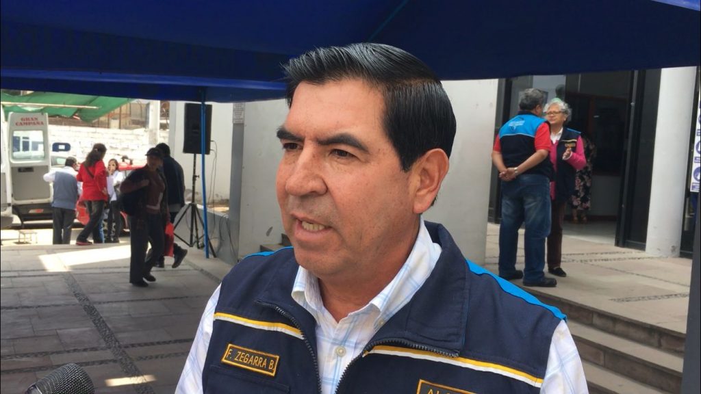 Fredy Zegarra Black, alcalde del distrito de José Luis Bustamante y Rivero. Foto: Gerardo Ramos / HBA Noticias