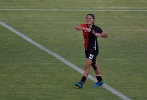 Johana Parada anotó 4 goles para las 'Leonas Rojinegras' el último fin de semana.