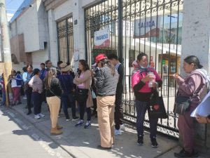 Padres de familia del colegio Luis H. Bouroncle exigen que se culmine la construcción del plantel