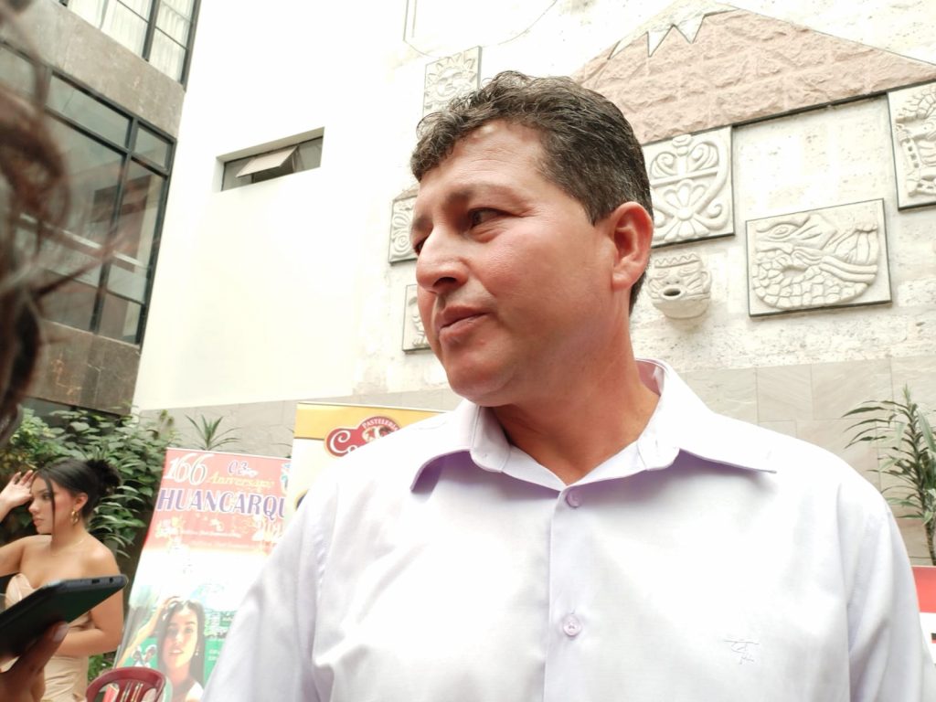 Bernabé Salinas, alcalde del distrito de Huancarqui