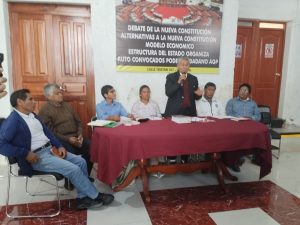 Autoconvocados sin afiliación política piden cambio de la Constitución