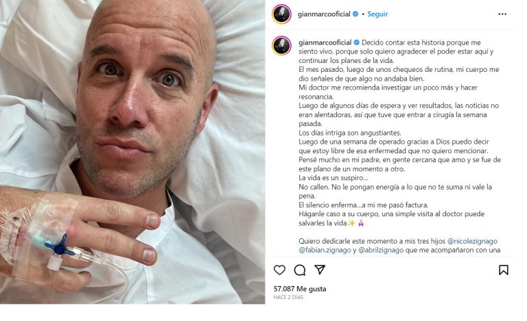 Gian Marco fue diagnosticado con cáncer